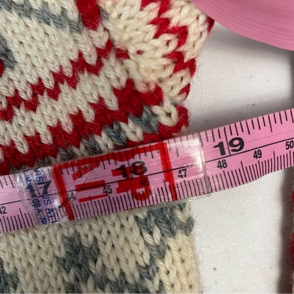 DALE OF NORWAY Vintage Pure New Wool Fair Isle Snow Flake Cardigan Sweater sz M - Picture 10 of 10